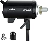 Godox DP600III Studio Flash GN80 Integrado Godox 2.4G Wireless X Sistema Flash con Bowens Mount, 600Ws Profesional Studio Flash Strobe Monolight con 150W Lámpara de modelado