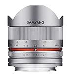 Samyang SA3104 - Objetivo fotográfico CSC-mirrorless 8mm F2.8 II UMC ojo de pez para FUJI X, plata