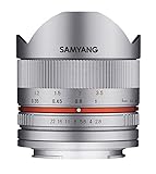 Samyang F1220306102 - Objetivo fotográfico CSC-Mirrorless para Sony E (Distancia Focal Fija 8mm, Apertura f/2.8-22 II UMC, Ojo de pez), Plateado