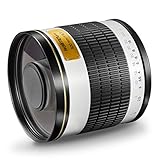 Walimex Pro - Objetivo réflex para Montura Nikon Z (500 mm, 1:6,3, para Sensor de Formato Completo, diámetro del Filtro 34 mm, Incluye Tapa Protectora), Color Blanco