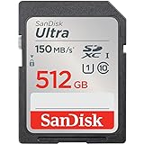 SanDisk 512GB Ultra SDXC Tarjeta, con hasta 150 MB/s, rendimiento de apps A1, UHS-1, Clase 10, U1