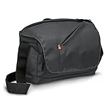 Manfrotto NX - Bolsa Messenger para cámara CSC con 2 Objetivos (Inserto extraíble, Acceso Superior Grande, Tela Externa Repelente al Agua) Color Gris