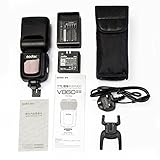 Godox v860iis Kit VING 2.4 G GN60 TTL HSS 1/8000s Ion de on Battery Cámara Flash Speedlite para Sony DSLR Cámara (1.5s Recycle Time 650 Full Power Pops, soporta TTL/M/Multi/S1/S2), Color Negro