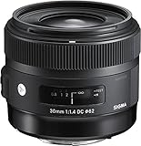 Sigma 30 mm F1.4 DC HSM NA ART - Objetivo para cámara digitales réflex montura Nikon, Negro