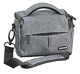 Cullmann 90285 Malaga Vario 200 - Funda para cámara con Correa, Color Gris, 140 x 90 x 75