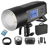 Godox AD400Pro AD400 Pro 400W Todo-en-Uno Profesional Flash Strobe al Aire Libre con Sistema Remoto Inalámbrico TTL HSS 2.4G para Nikon Canon Sony Fuji Olympus, Panasonic (AD400Pro)