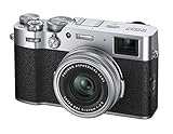 Fujifilm X100V - Cámara con Sensor APS-C de 26.1 Mpx, Plateado, Color Plata
