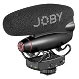 JOBY Wavo Pro DS Micrófono Profesional Direccional para Cámara, Soporte de Choque Rycote, Filtro de Corte Bajo, Leds Incorporados, CSC, Mirrorless, Vlogging, Youtuber, Creadores de Contenido