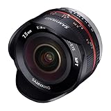 Samyang 7,5/F 3,5 UMC Fish-Eye MFT - Objetivo fotográfico para Micro Cuatro Tercios, Negro
