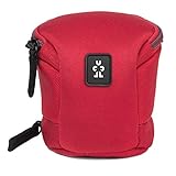 Crumpler Base Layer Lens Case S BLLC-S-004 - Funda para Objetivos estándar con Correa para el Hombro, mosquetón de Aluminio, Funda para cinturón de Neopreno, Color Rojo Claro