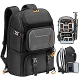 TARION Pro PBl Mochila para cámara Bolsa Grande para cámara con Compartimento para computadora portátil Bolsa para cámara DSLR Profesional Mochila para Viajes de Senderismo