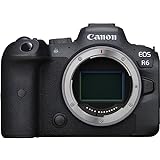 CANON EOS R6 Cámara Mirrorless Body, Cámara Evil Full Frame (20,1 MP) -6.5 EV, Vídeo 4K 60p, Dual Pixel CMOS AF II, Pantalla Táctil de Ángulo Variable, Negro