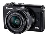 Canon EOS M100 MILC 24,2 MP CMOS 6000 x 4000 Pixeles Negro - Cámara digital (24,2 MP, 6000 x 4000 Pixeles, CMOS, Full HD, Pantalla táctil, Negro)