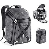 K&F Concept Mochila Fotografía, Mochila Cámara Profesional Reflex con Gran Capacidad 25L, Mochila Cámara Fotográfica Impermeable para Cámara DSLR Canon Nikon Sony Pentax y Tablet/Ordenador/Trípode