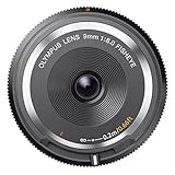Olympus BCL-0980 - Objetivo para micro cuatro tercios para cámaras OM-D y PEN (distancia focal de 9 mm, apertura f:1:8.0 Fisheye), Negro