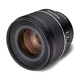 Samyang AF 50 mm F1,4 II FE para Sony E – Objetivo de enfoque automático estándar para cámaras de sistema sin espejo de Sony, sensores de formato completo y APS-C, adecuado para grabación de detalles