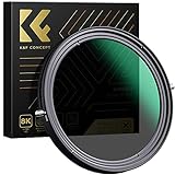 K&F Concept Nano-X 2 en 1 Filtro Polarizador y Filtro Densidad Neutra Ajustable 58mm Slim ND2-ND32 MRC para Cámara Lente NO X Spot con Funda