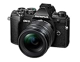 Olympus OM-D E-M5 Mark III - Kit de cámara del sistema Micro Four Thirds System Camera Kit, 20 MP sensor, enfoque automático, video 4K, Wi-Fi, plata, incluye objectivo M.Zuiko PRO Lens 12-45 mm, negro