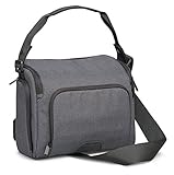 CULLMANN - 99604 - STOCKHOLM Maxima 310+ elegante bolsa para cámaras fotográficas DSLR de tamaño medio, gris - dimensiones internas: 260x180x120mm - 850g de peso - estilo casual