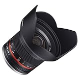 Samyang SY12M-FX-SIL - Objetivo Gran Angular para cámaras Fujifilm X-Mount (12 mm, F2.0)