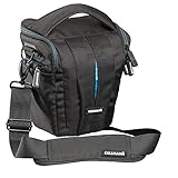 Cullmann - 97440 - Sydney Pro Vario 400 Bolsa para cámara con gran abertura, negra - cabe una cámara CSC grande con objetivo - dimensiones interiores: 150x135x95mm