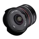 Samyang AF 18MM F2.8 FE SONY E - Objetivo de gran angular para cámaras réflex Sony Alpha (montura tipo E), con formato completo y sensor APS-C, color negro