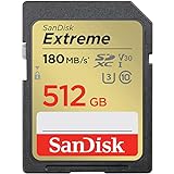SanDisk 512 GB Extreme tarjeta de memoria SDXC + RescuePRO Deluxe, hasta 180 MB/s, UHS-I, Class 10, U3 y V30