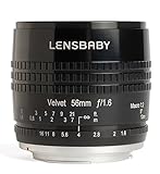 Lensbaby Velvet 56 - Objetivo Retrato para Sony E (56 mm, f/1.6) Color Negro