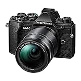 OM SYSTEM OM-5 Cámara con Sistema Micro Four Thirds con Objetivo M.Zuiko Digital 14-150mm F4-5.6 II, Sensor Live Mos de 20 MP, Estabilización de Imagen Mejorada de 5 Ejes, IP53, Negro/Negro