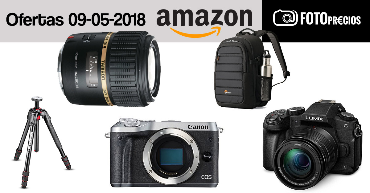 Ofertas fotográficas en Amazon del 9 de mayo.