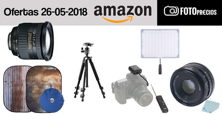 Ofertas fotográficas del 26 de mayo en Amazon.