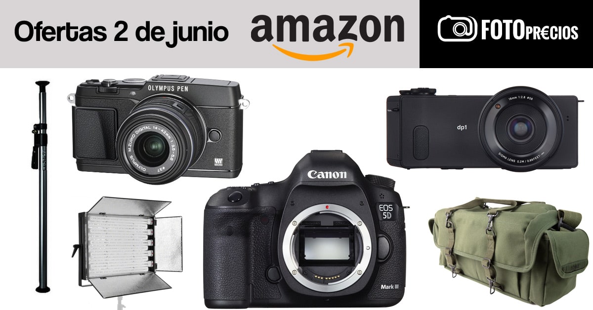 Ofertas fotográficas del 2 de junio en Amazon.